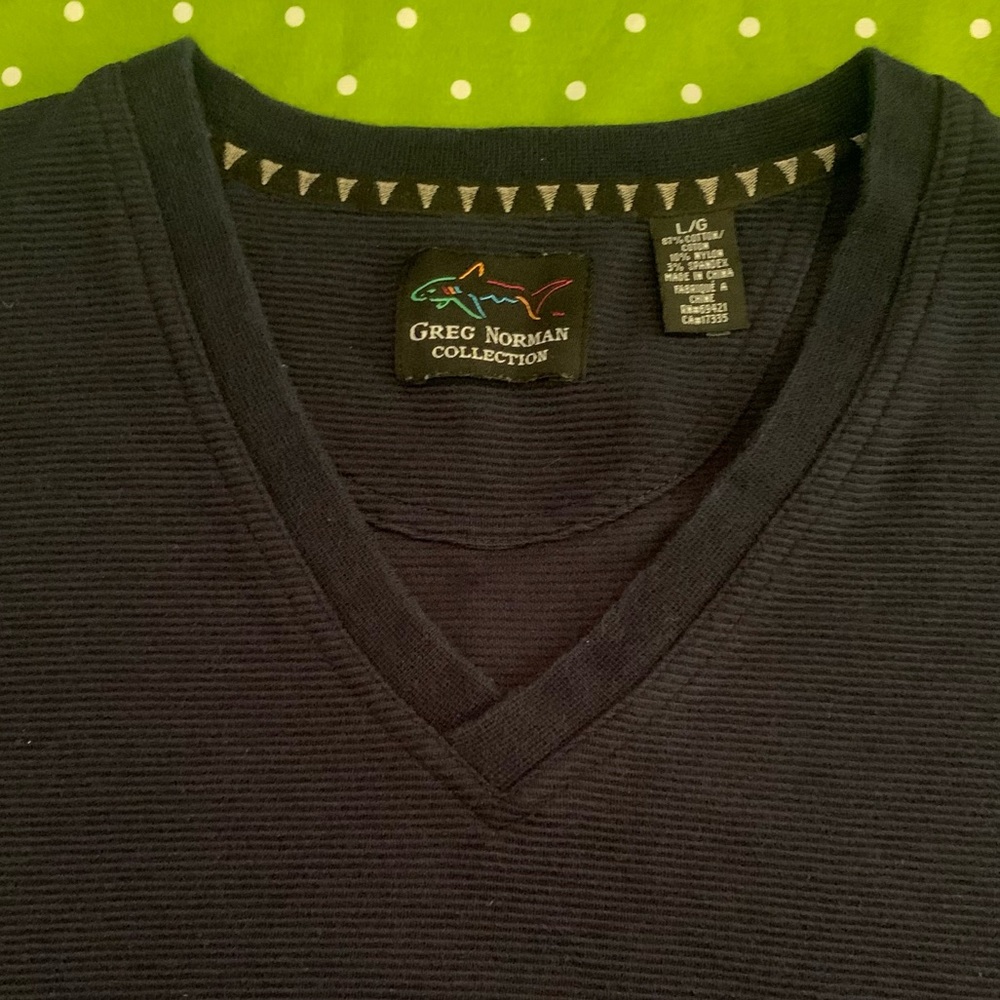 GREG NORMAN COLLECTION Navy Blue Vest Sweater